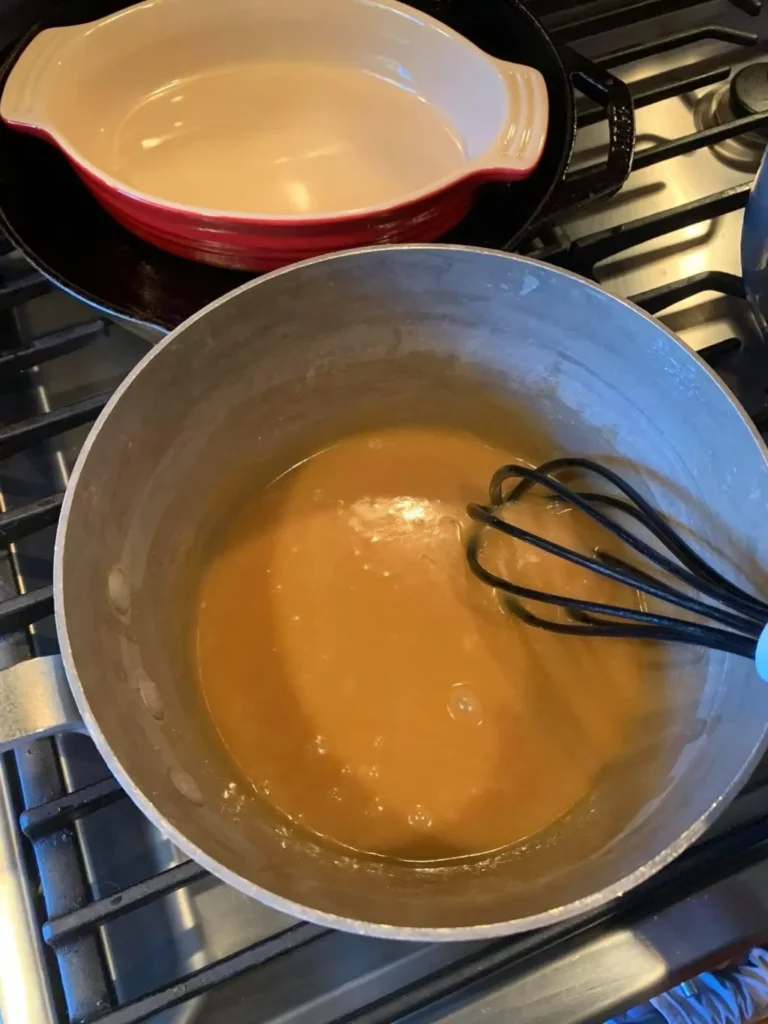 A pot of caramel.