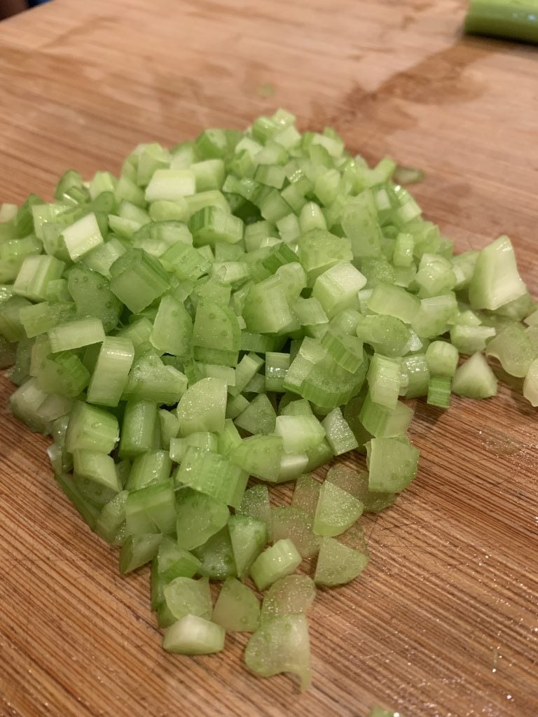 Chopped celery
