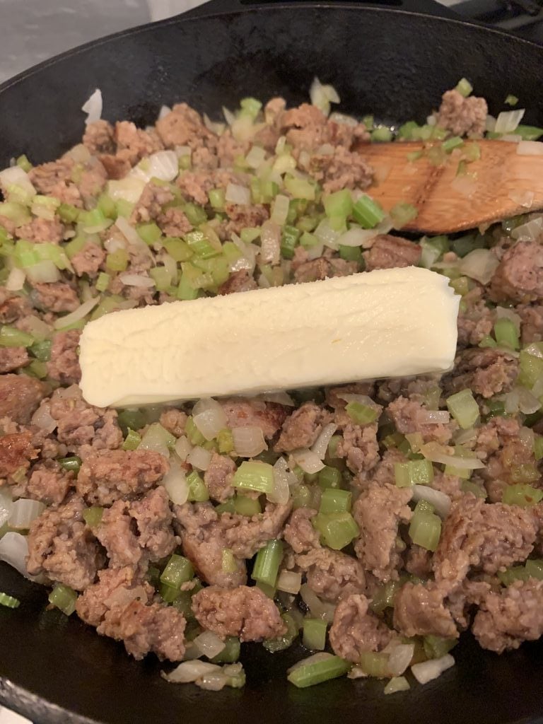 Butter over cooking stuffing