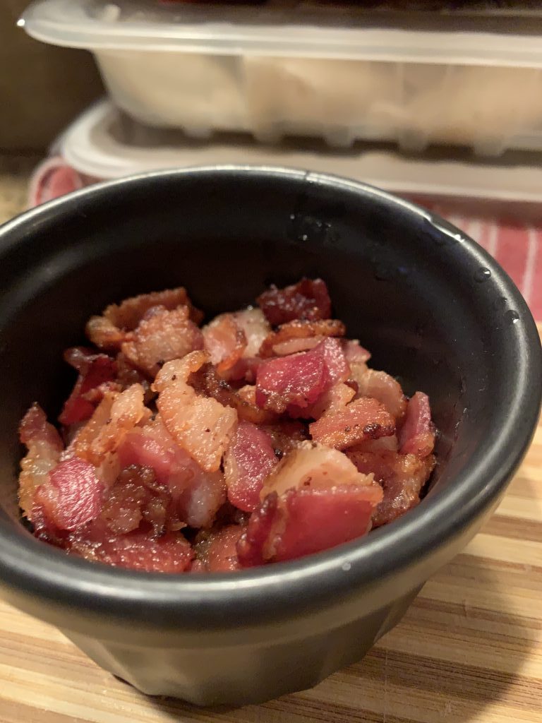 Chopped up bacon