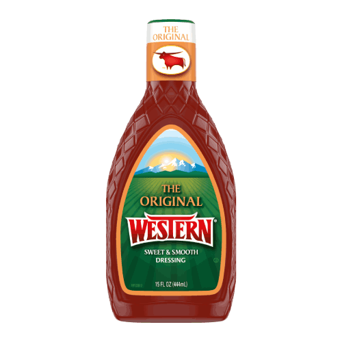 A bottle of Western dressing