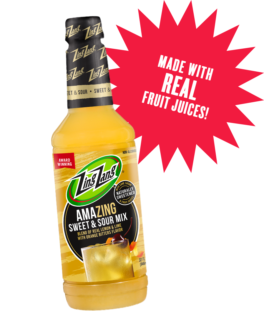 A bottle of sweet and sour mix
