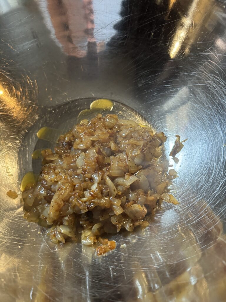Caramelized onions in a bowl