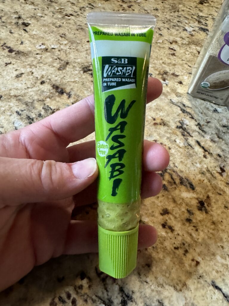 A tube of wasabi