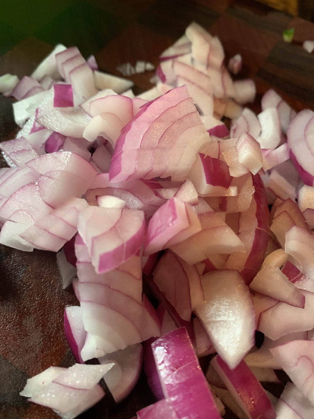 Chopped red onion
