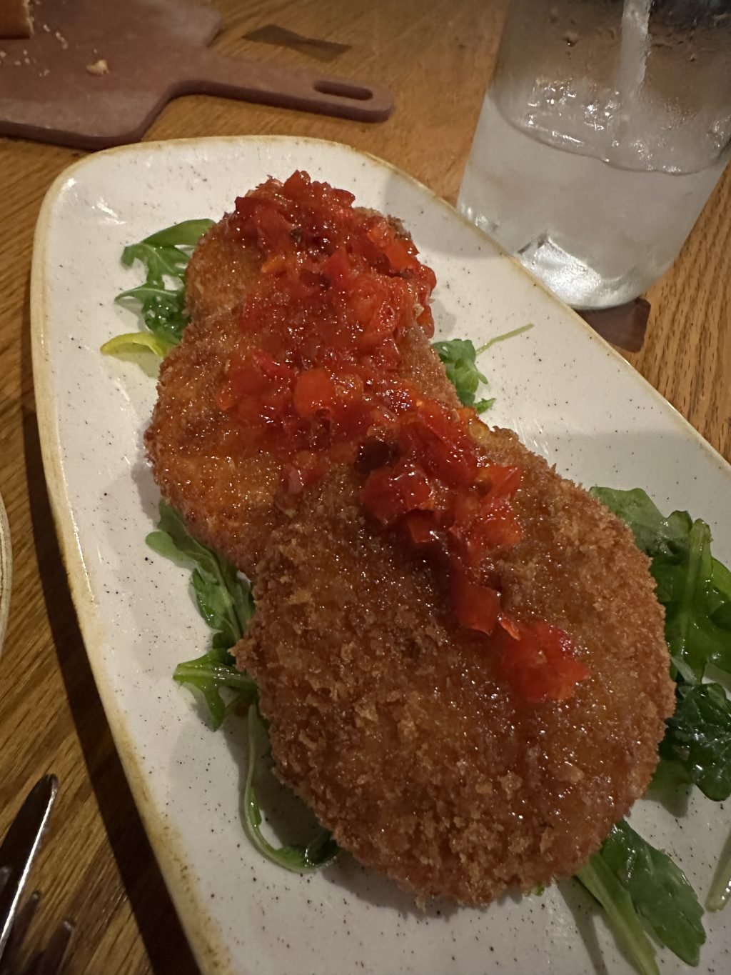 Pimento cheese fritters with pepper jelly