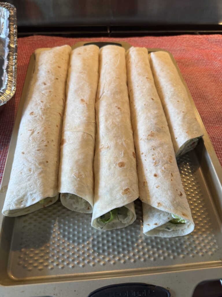 The rolls before being cut