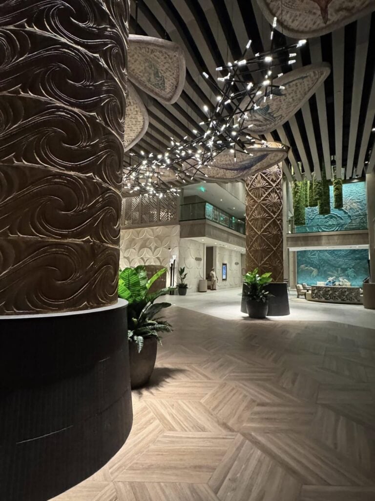 The Lobby of the Island Tower at the Polynesian Resort