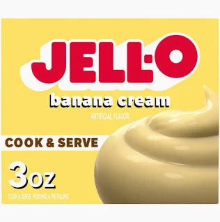 A Banana Cream Jell-o package
