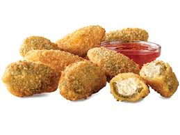 Arby's poppers with Bronco Sauce