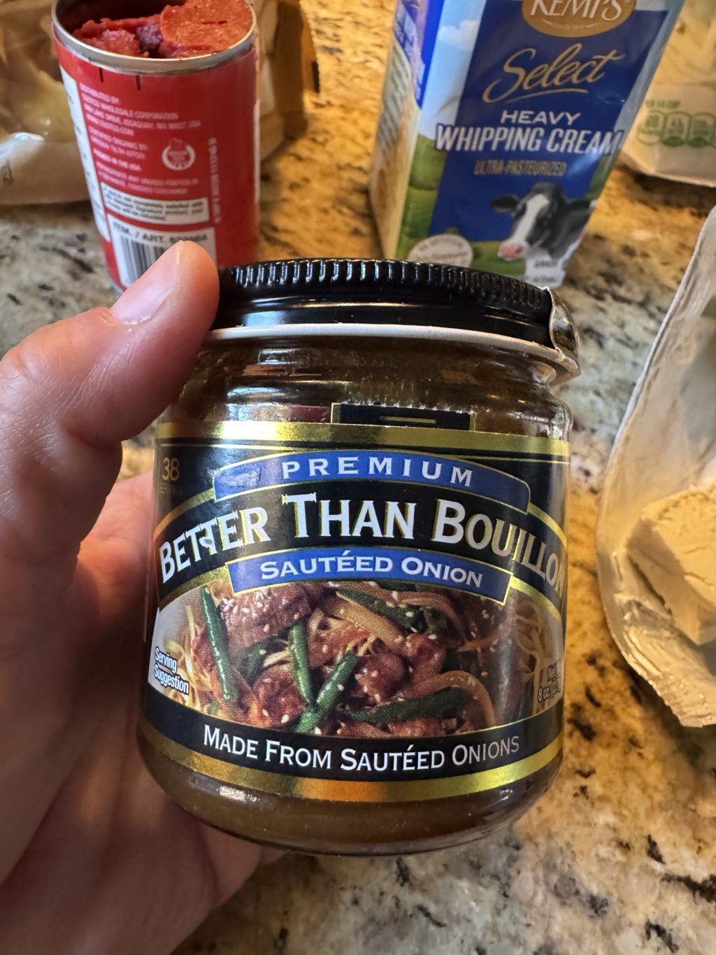 A jar of Sauteed Onion "Better Than Boullion"