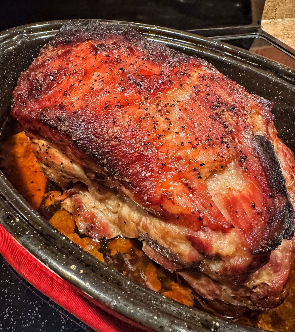 Maple pork shoulder in the pot