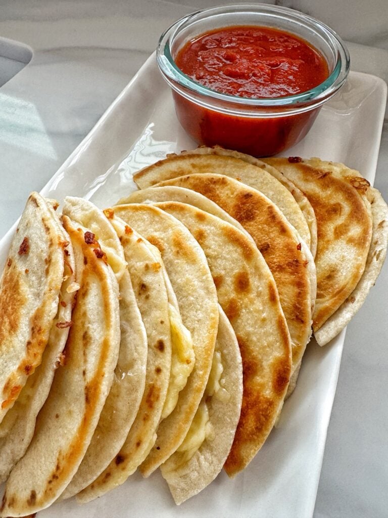 Quesadillas with salsa