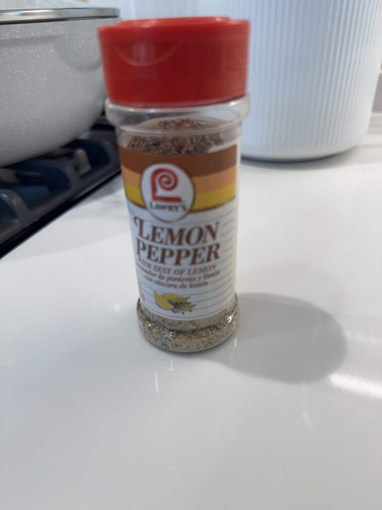 Lemon pepper seasoning