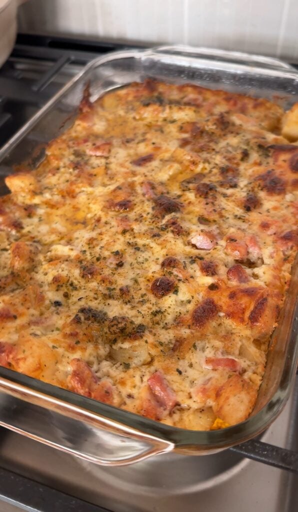 Ham and Potato Fondue Casserole