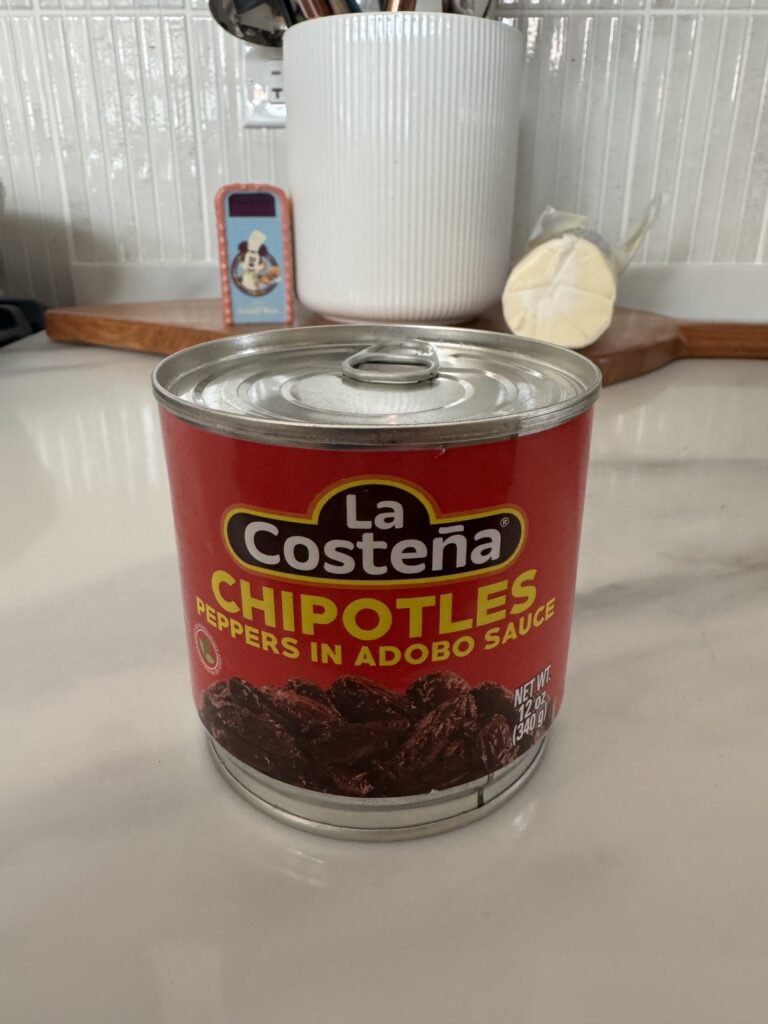 A can of Chipotle peppers in Adobo Sauce
