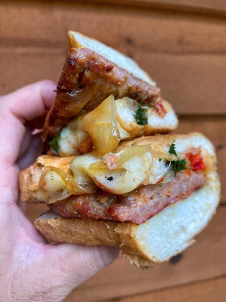 Grilled Sausage Grinders with Grilled Tomato Sauce Recipe