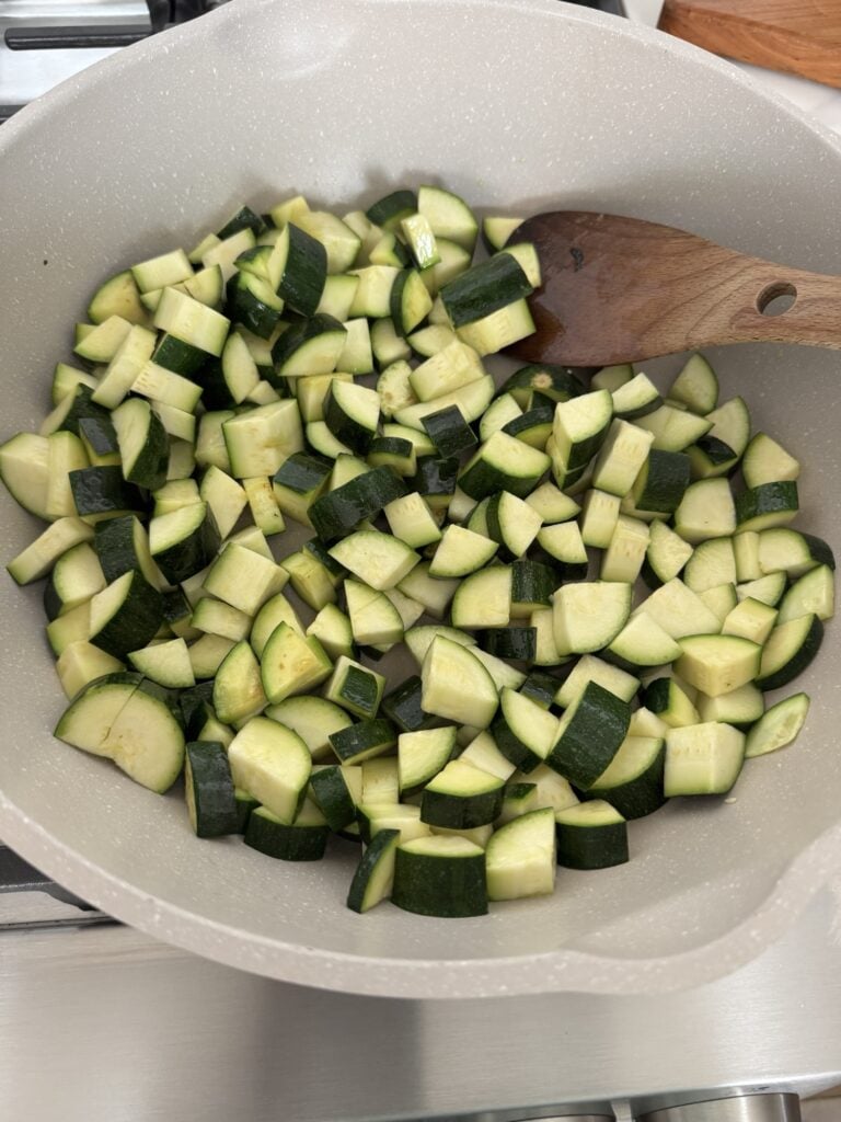 Diced zucchini 