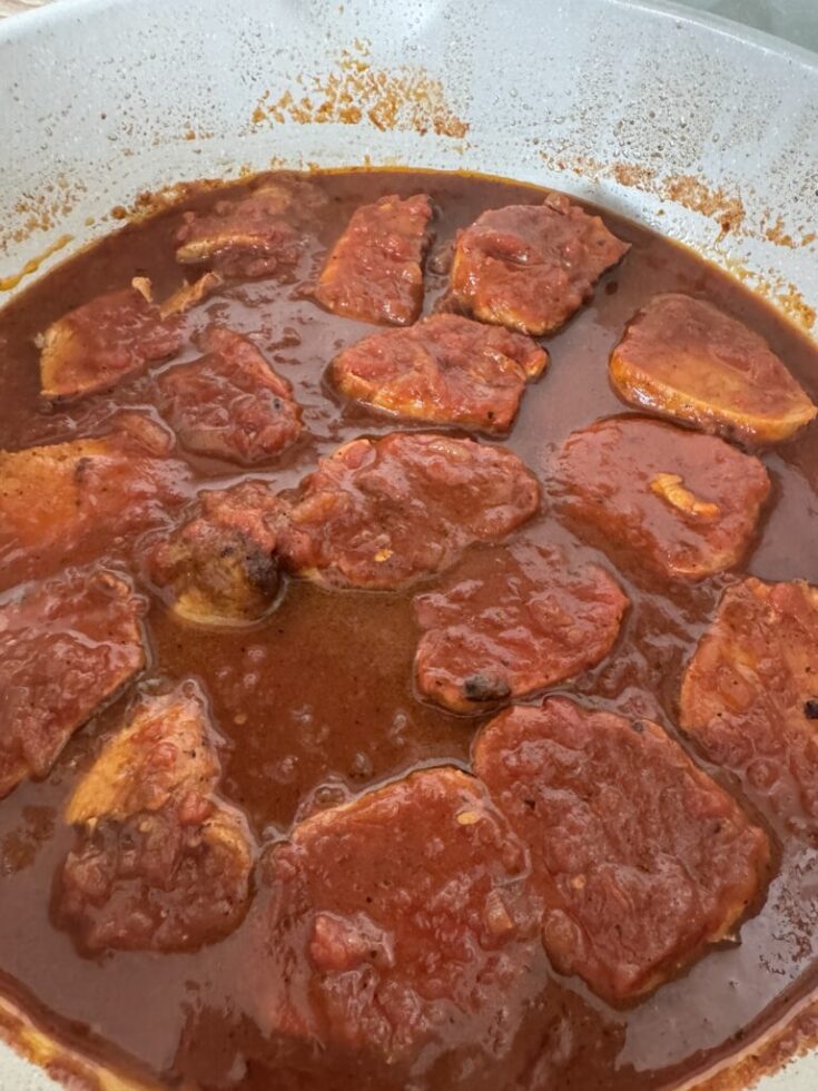 Pork Medallions In Mexican Red Sauce Recipe