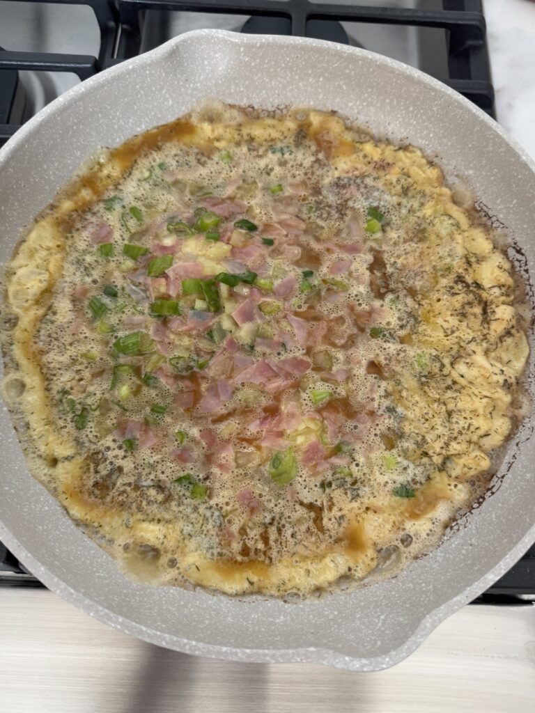 The omelette with the "dry" edges