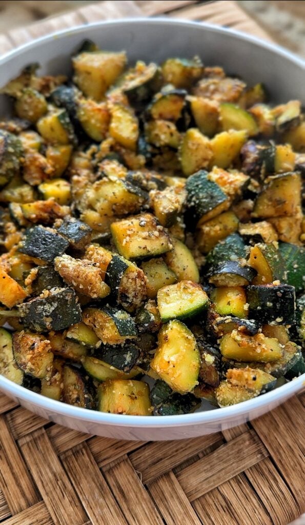 Lemon Pepper and Parmesan Zucchini