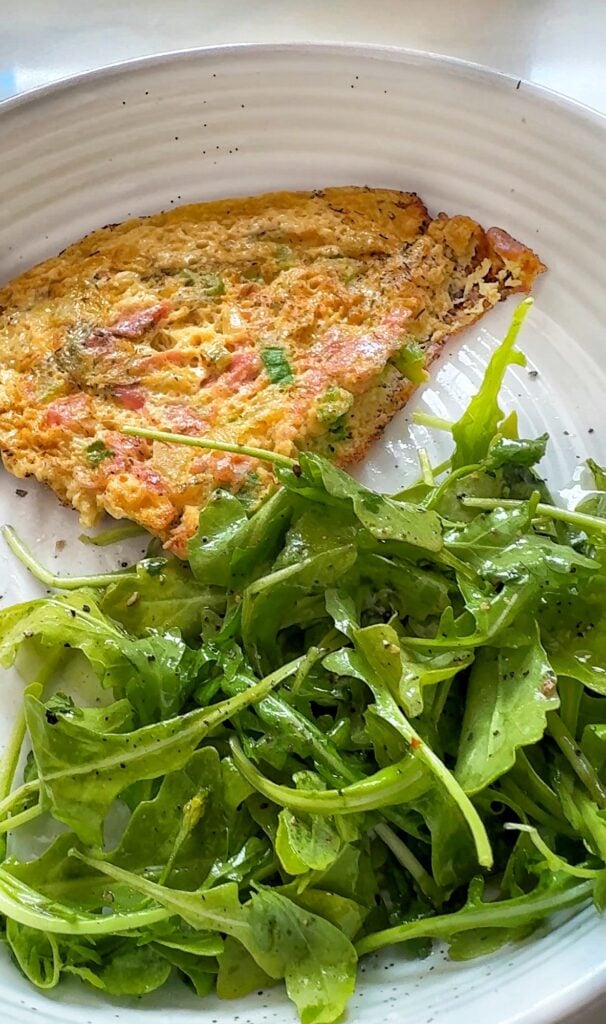 Chinese Omelette with a light salad