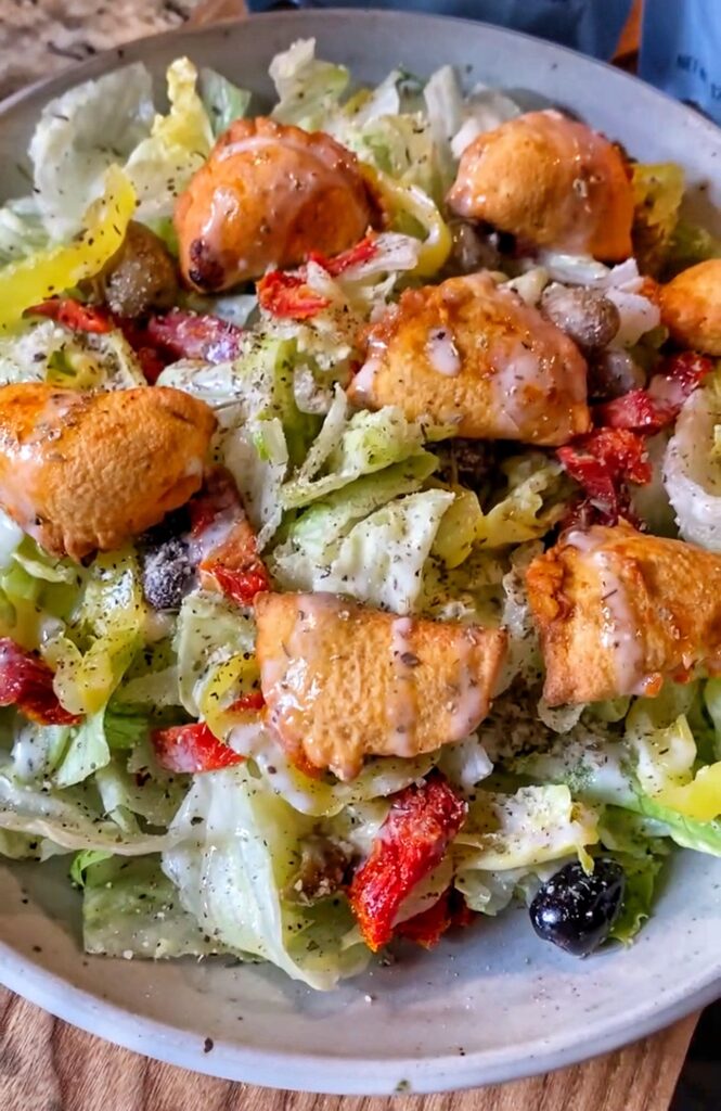 The finished salad