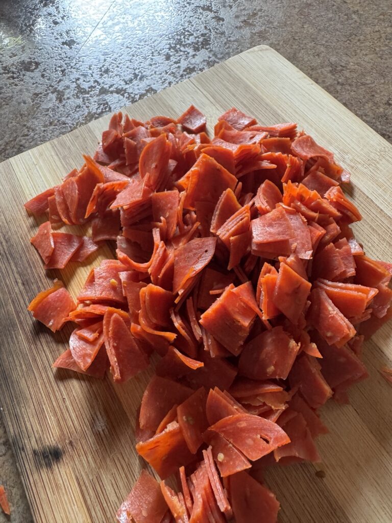 Diced pepperoni
