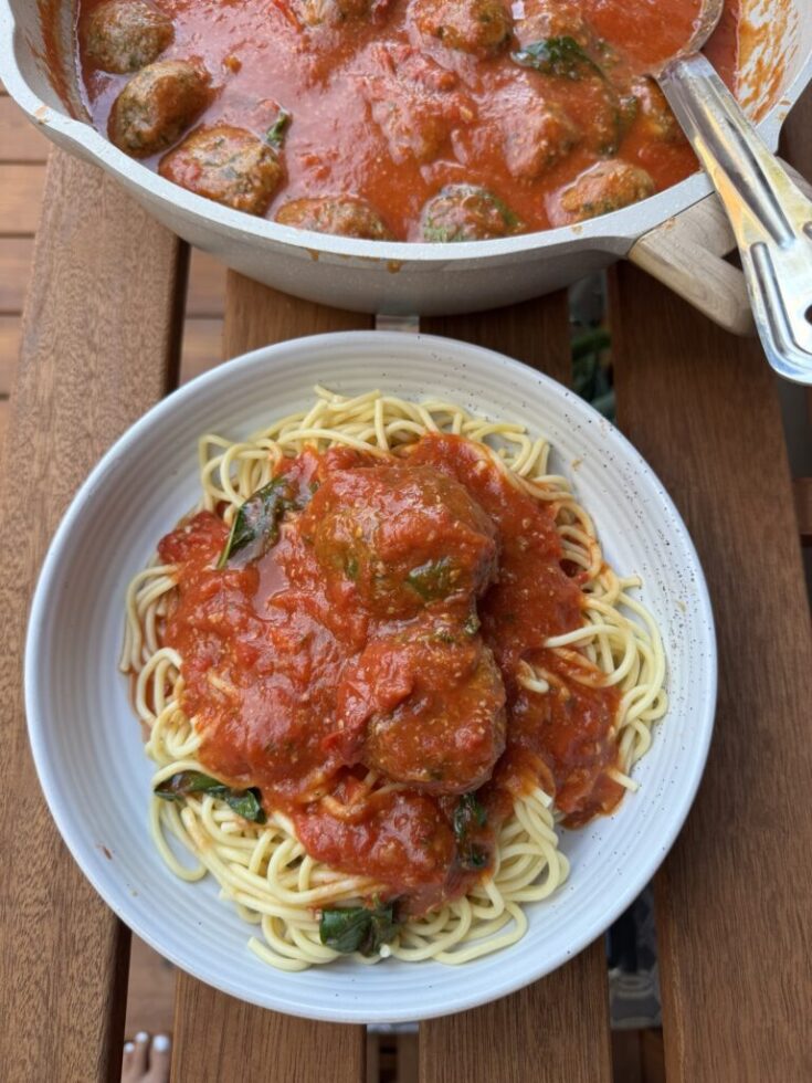 Summer Spaghetti and Meatballs