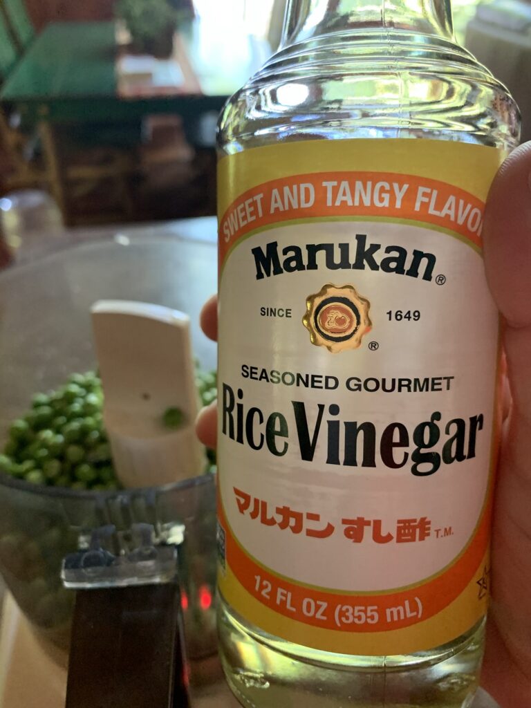 A bottle of Marukan Rice Vinegar